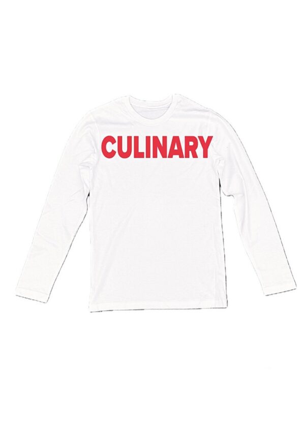 CULINARY WHITE LONGSLEEVE T-SHIRT