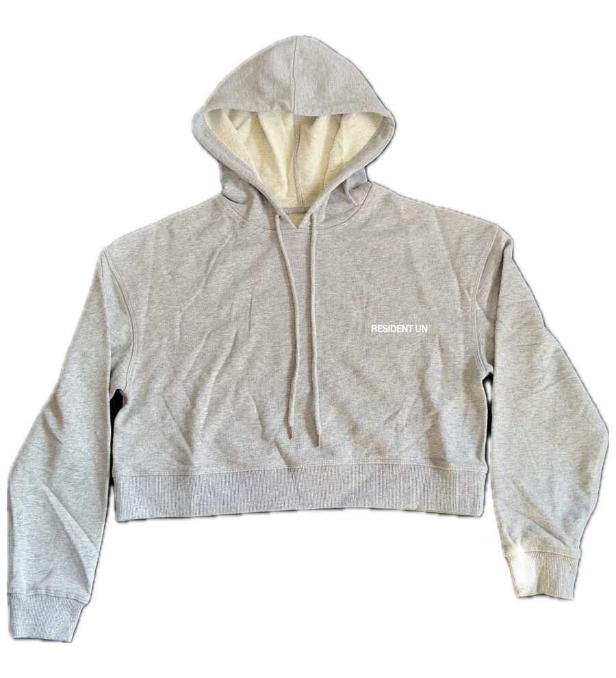 RESIDENT UN CROPPED HOODIE